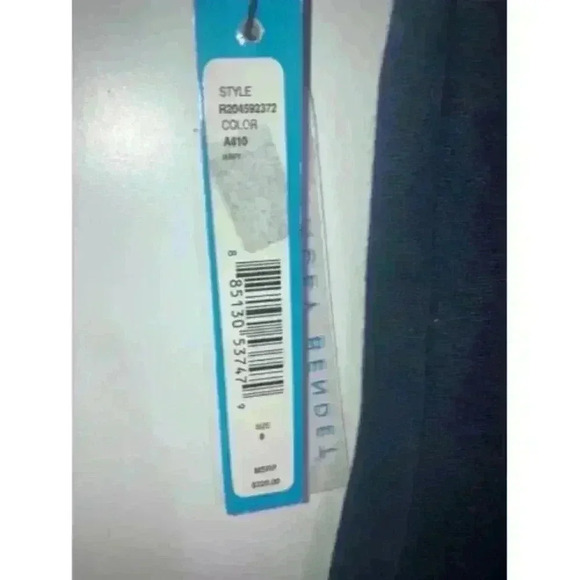 Alice + Olivia Backless Cap Sleeve Bodycon Navy Dress - Picture 6 of 12